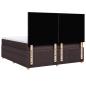 Preview: Boxspringbett mit Matratze Dunkelbraun 180x200 cm Stoff
