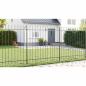 Preview: Gartenzaun 5 pcs Grau 8,5 x 1,5 m Pulverbeschichteter Stahl