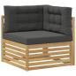 Preview: 8 stk. Outdoor-Sofagarnitur Polyester Weiß