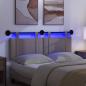 Preview: Hängendes Kopfteil Mit LED Licht Taupe Stoff