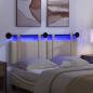 Preview: Hängendes Kopfteil Mit LED Licht Creme Stoff