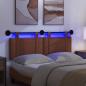 Preview: Hängendes Kopfteil Mit LED Licht Braun Antikes PU