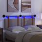 Preview: Hängendes Kopfteil Mit LED Licht Taupe Antikes PU