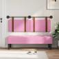 Preview: Hängendes Kopfteil Mit LED Licht Rosa Antikes PU