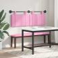 Preview: Hängendes Kopfteil Mit LED Licht Rosa Stoff