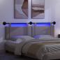 Preview: Hängendes Kopfteil Mit LED Licht Taupe Stoff