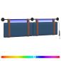 Preview: Hängendes Kopfteil Mit LED Licht Blau Antikes PU