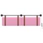 Preview: Hängendes Kopfteil Mit LED Licht Rosa Antikes PU