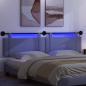 Preview: Hängendes Kopfteil Mit LED Licht Jeans blau Stoff