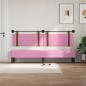Preview: Hängendes Kopfteil Mit LED Licht Rosa Antikes PU