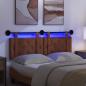 Preview: Hängendes Kopfteil Mit LED Licht Braun Antikes PU