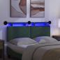 Preview: Hängendes Kopfteil Mit LED Licht Dschungelgrün Cordstoff
