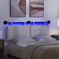 Preview: Hängendes Kopfteil Mit LED Licht Creme Cordstoff