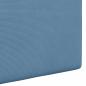 Preview: Hängendes Kopfteil Mit LED Licht Blau Cordstoff