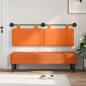 Preview: Hängendes Kopfteil Mit LED Licht Orange Cordstoff