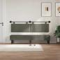 Preview: Hängendes Kopfteil Mit LED Licht Hellgrau Cordstoff