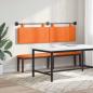 Preview: Hängendes Kopfteil Mit LED Licht Orange Cordstoff