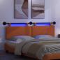 Preview: Hängendes Kopfteil Mit LED Licht Orange Cordstoff
