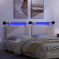 Preview: Hängendes Kopfteil Mit LED Licht Creme Cordstoff