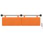 Preview: Hängendes Kopfteil Mit LED Licht Orange Cordstoff
