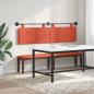 Preview: Hängendes Kopfteil Mit LED Licht Rot-Orange Cordstoff
