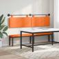 Preview: Hängendes Kopfteil Mit LED Licht Orange Cordstoff