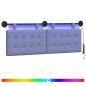 Preview: Hängendes Kopfteil Mit LED Licht Jeans blau Stoff