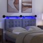Preview: Hängendes Kopfteil Mit LED Licht Jeans blau Stoff