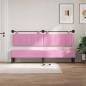 Preview: Hängendes Kopfteil Mit LED Licht Rosa Stoff