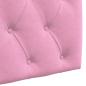 Preview: Hängendes Kopfteil Mit LED Licht Rosa Stoff