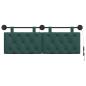 Preview: Hängendes Kopfteil Mit LED Licht Dunkelgrün Stoff