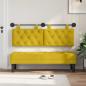 Preview: Hängendes Kopfteil Mit LED Licht Gelb Samt