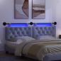 Preview: Hängendes Kopfteil Mit LED Licht Jeans blau Stoff