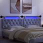 Preview: Hängendes Kopfteil Mit LED Licht Jeans blau Stoff