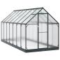 Preview: ARDEBO.de - Garten Gewächshaus mit Tür Anthrazit 183,5 x 423,5 x 207 cm