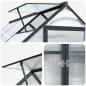 Preview: Garten Gewächshaus mit Tür Anthrazit 183,5 x 423,5 x 207 cm