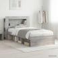 Preview: ARDEBO.de - Bettgestell mit Stauraum Grau Sonoma 100 x 200 cm Holzwerkstoff