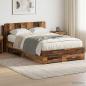 Preview: ARDEBO.de - Bettgestell mit Stauraum Altholz 120 x 190 cm Holzwerkstoff