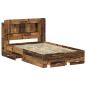 Preview: Bettgestell mit Stauraum Altholz 120 x 190 cm Holzwerkstoff