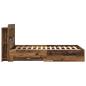 Preview: Bettgestell mit Stauraum Altholz 120 x 190 cm Holzwerkstoff