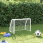 Preview: Fu?balltore f?r Kinder 2 Stk. mit Ball Wei? 64x35x48 cm Metall