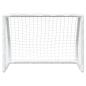 Preview: Fu?balltore f?r Kinder 2 Stk. mit Ball Wei? 64x35x48 cm Metall