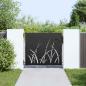 Preview: Gartentor Schwarz 85 x 100 cm Pulverbeschichteter Stahl