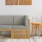 Preview: ARDEBO.de - Outdoor Ecksofa Massivholz Akazie Weiß