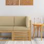 Preview: ARDEBO.de - Outdoor Ecksofa Massivholz Akazie Weiß