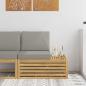 Preview: ARDEBO.de - Outdoor End Sofa Massivholz Akazie Weiß