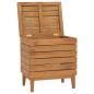 Preview: Wäschekorb 40×30×45 cm Teak Massivholz