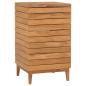 Preview: ARDEBO.de - Wäschekorb 40×40×70 cm Teak Massivholz