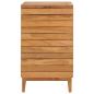 Preview: Wäschekorb 40×40×70 cm Teak Massivholz