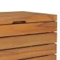 Preview: Wäschekorb 40×40×70 cm Teak Massivholz
